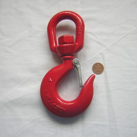 4.5 TON STEEL SWIVEL LIFTING GRAB HOOK WITH SAFETY CATCH