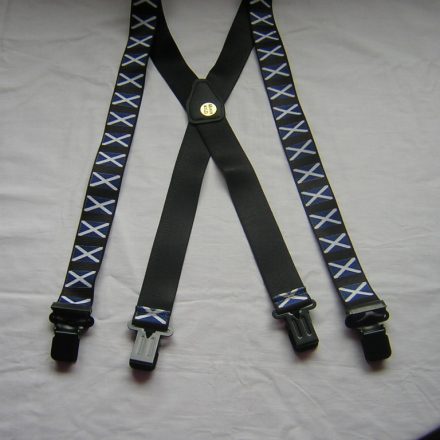 MENS BRACES SCOTLAND SCOTTISH FLAG 1 1/2" WIDE