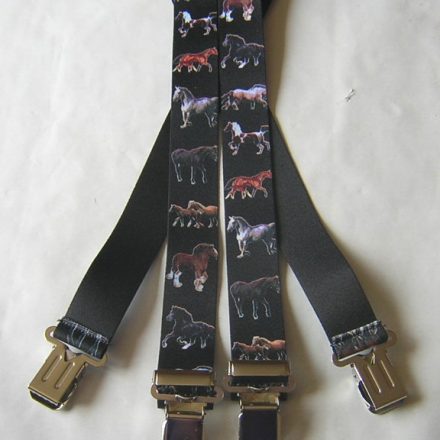MENS BRACES HORSES 1 1/2" WIDE