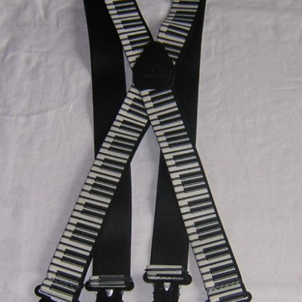 MENS BRACES PIANO KEYBOARD 1 1/2" WIDE