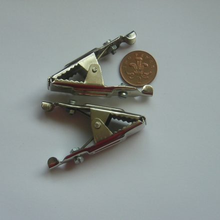 2PC STRONG HEAVY DUTY CROCODILE ALLIGATOR CLIPS