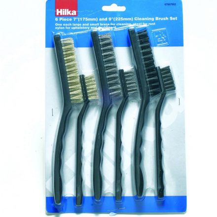 HILKA 6PC 7" AND 9" WIRE CLEANING BRUSH SET