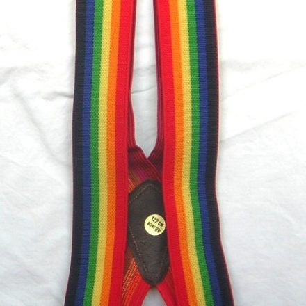 MENS BRACES RAINBOW STRIPES