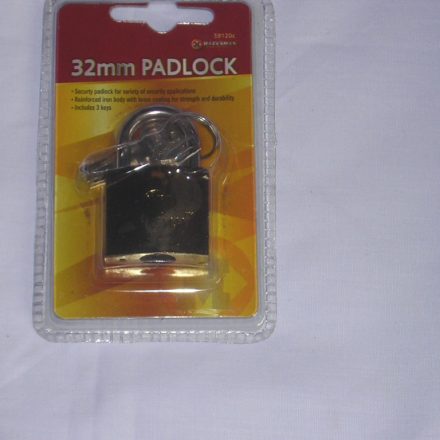 32MM REINFORCED SECURITY BRASS COATED PADLOCK
