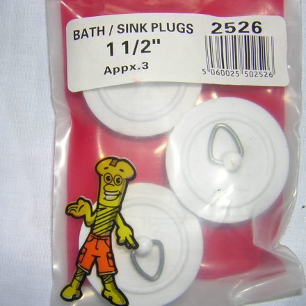 BATH AND SINK PLUGS 1 1/2" APPROX 3
