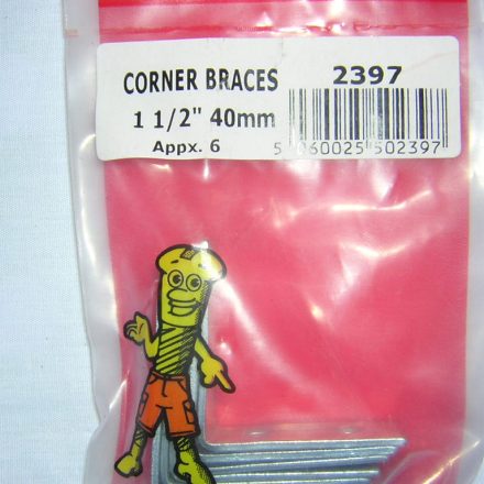 CORNER BRACES 1 1/2" 40MM APPROX 6