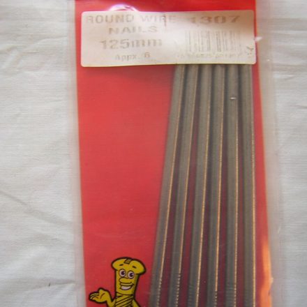 ROUND WIRE NAILS 125MM 5"  APPX 6