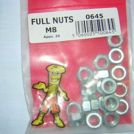 FULL NUTS M8 APPX 20