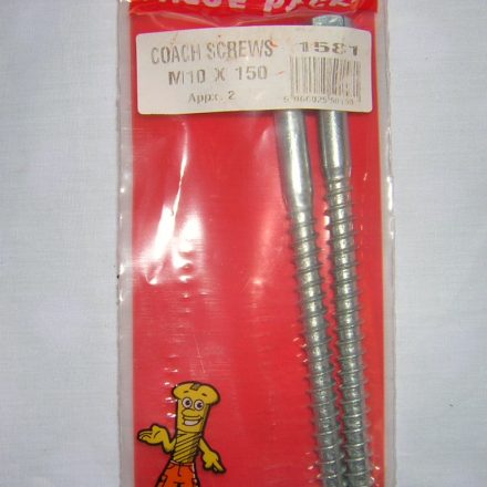 COACH SCREWS M10 X 150 APPROX 2