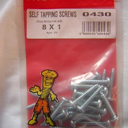 SCREWS SELF TAPPING 8 X 1 APPROX 25