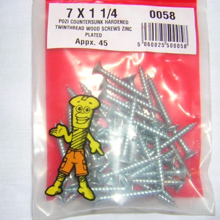 SCREWS 7 X 1 1/4 APPX 45