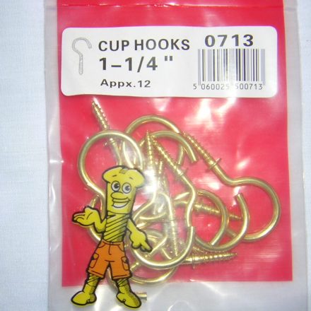 CUP HOOKS 1 1/4" APPROX 12
