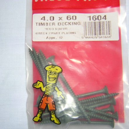 SCREWS TIMBER DECKING 4.0 X 60 APPROX 12