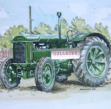 FORDSON N TRACTOR GREEN LIVERY PICTURE PRINT A4