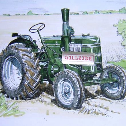 FIELD MARSHAL TRACTOR PICTURE PRINT A4