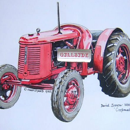 DAVID BROWN VAK IC CROPMASTER TRACTOR PRINT A4