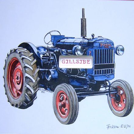 FORDSON E27N TRACTOR PRINT PICTURE A4