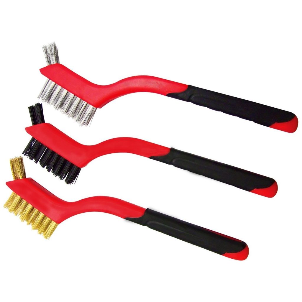 3PC 2IN1 MINI WIRE BRUSH SET TOOTHBRUSH STYLE FUM Tools