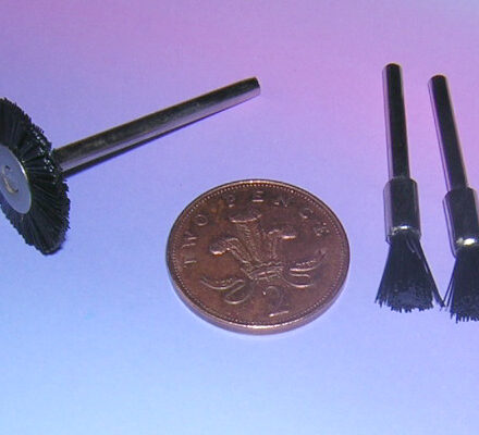 3PC NYLON BRISTLE BRUSH WHEEL FIT DREMEL ROTARY
