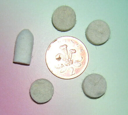 5PC MINI POLISHING BUFFING WHEELS TIP FIT DREMEL ROTARY