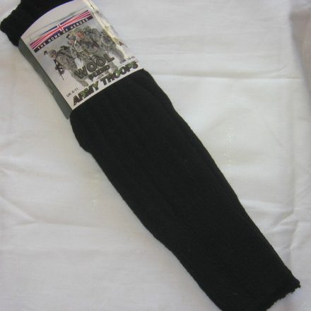 MENS BLACK WOOL THERMAL LONG HOSE MILITARY ARMY SOCKS 6-11