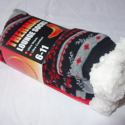 MENS SUPER WARM THERMAL FLEECE SOCKS 6 - 11 DESIGN B