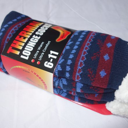 MENS SUPER WARM THERMAL FLEECE SOCKS 6 - 11 DESIGN D