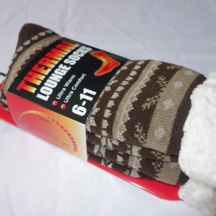 MENS SUPER WARM THERMAL FLEECE SOCKS 6 - 11 DESIGN F