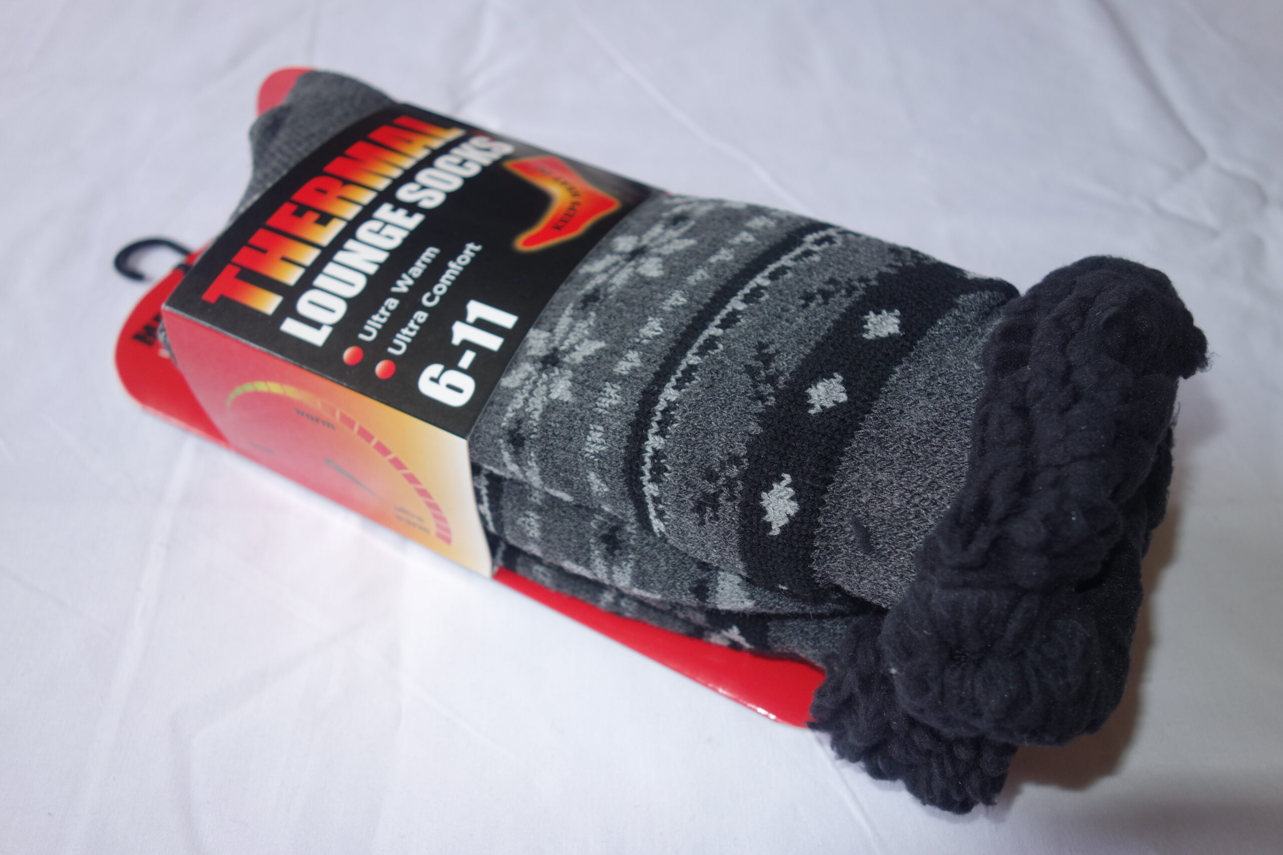 MENS SUPER WARM THERMAL FLEECE SOCKS 6 - 11 DESIGN C