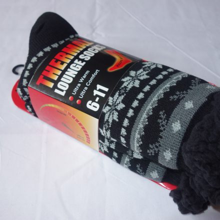 MENS SUPER WARM THERMAL FLEECE SOCKS 6 - 11 DESIGN E