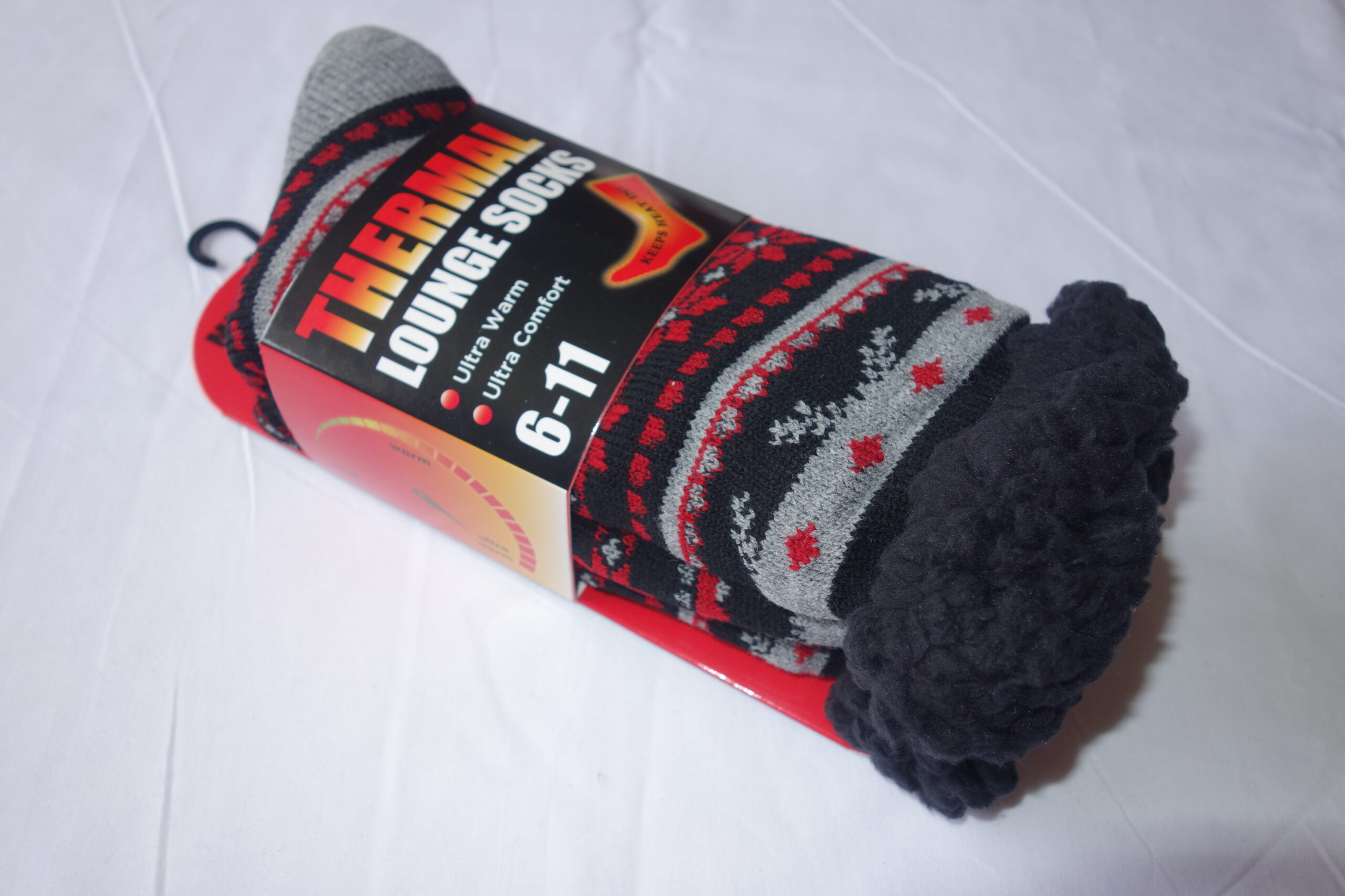 MENS SUPER WARM THERMAL FLEECE SOCKS 6 - 11 DESIGN H