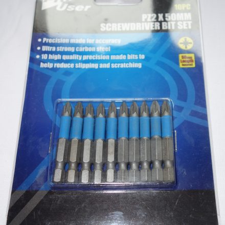 10PC Pz2 SCREWDRIVER BITS 50MM 2"