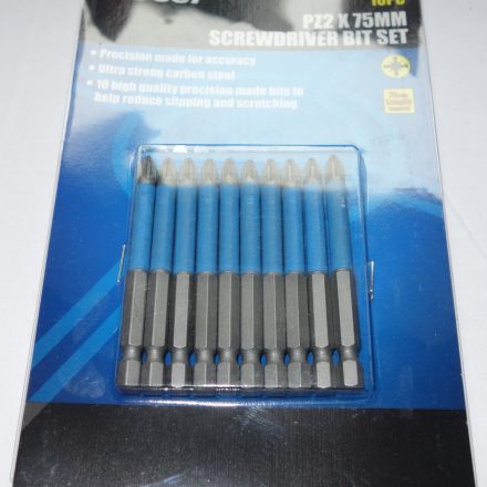 10PC Pz2 SCREWDRIVER BITS 75MM 2"
