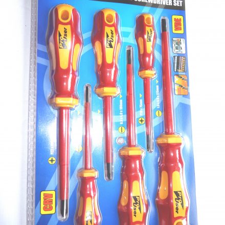 6PC INSULATED SCREWDRIVER TO 10KV SLOT POZI VDE