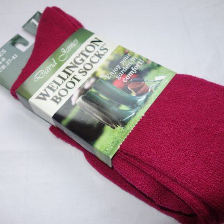 LADIES PINK LONG WELLINGTON BOOT SOCKS SIZE 4 -8