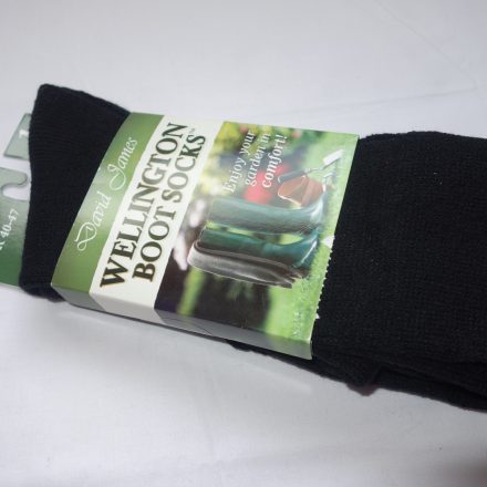 MENS BLACK LONG WELLINGTON BOOT SOCKS SIZE 7 - 12