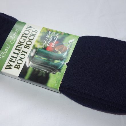 MENS NAVY BLUE LONG WELLINGTON BOOT SOCKS SIZE 7 - 12