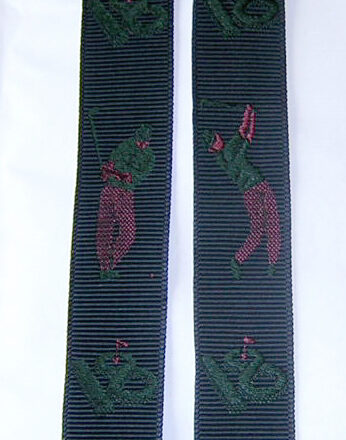 MENS BRACES GOLFING ON NAVY BLUE 1 1/2" WIDE