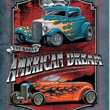 2 HOTRODS METAL SIGN
