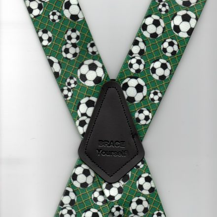 MENS BRACES FOOTBALL AND NET DESIGN