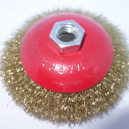 4 1/2" 115mm CRIMP WIRE BEVEL BRUSH FOR ANGLE GRINDERS