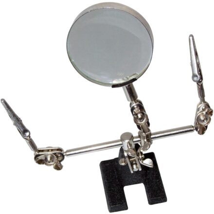 HELPING HANDS MAGNIFYING GLASS WITH COCODILE CLIPS