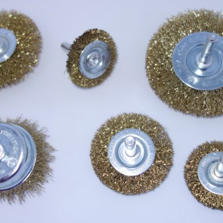 6PC WIRE WHEEL AND CUP BRUSH SET.