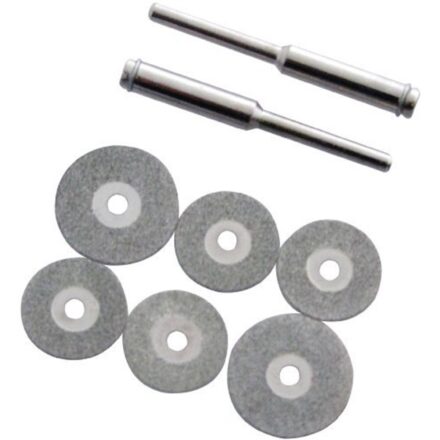6pc MINI DIAMOND CUTTING DISC FIT DREMEL ROTARY 1/8" 3mm SHANK