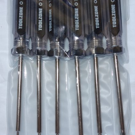 6PC STAR TORX SCREWDRIVER T10 T15 T20 T25 T27 T30 SET