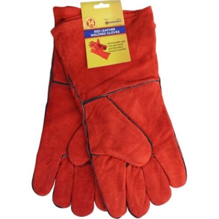 HEAVY DUTY LEATHER RIGGER GLOVES WELDING GAUNTLETS GARDENING