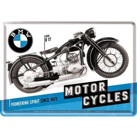 BMW MOTORBIKE MINI METAL SIGN POSTCARD