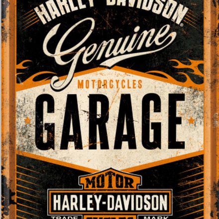 HARLEY DAVIDSON GARAGE MINI METAL SIGN POSTCARD