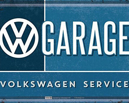 VW GARAGE MINI METAL SIGN POSTCARD