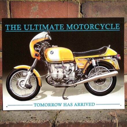 BMW R90S MOTORBIKE WALL METAL SIGN